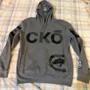 Ecko Unlimited Charcoal and Black Men's Sweater